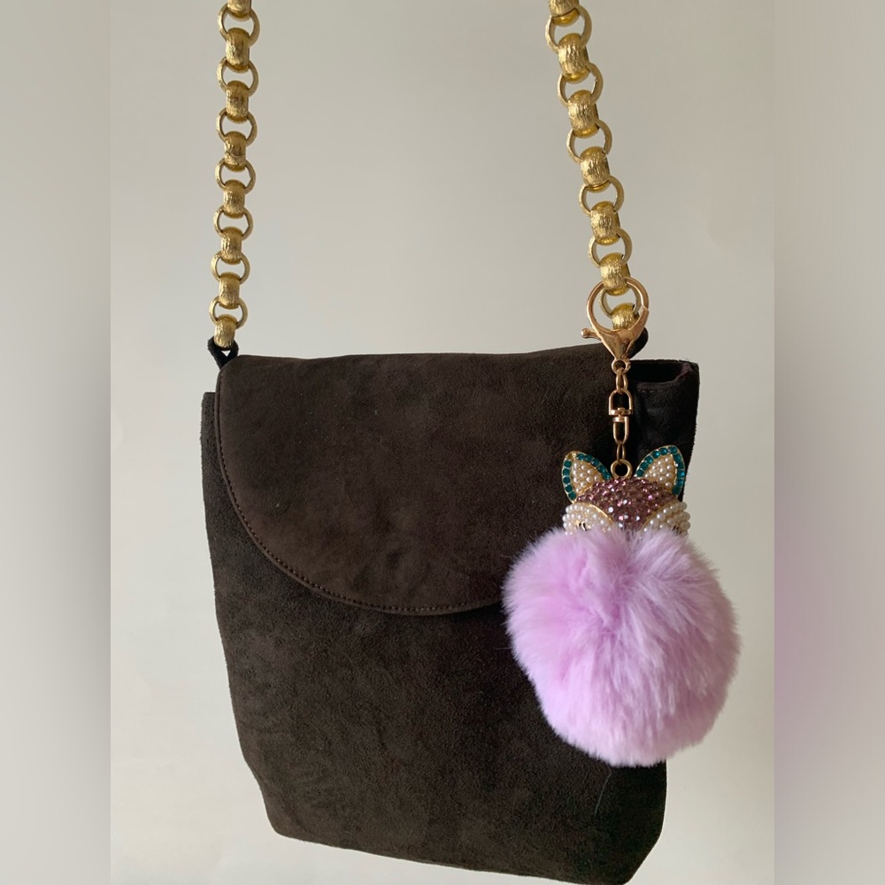 Vintage genuine suede Italian bag